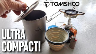 My ULTRACOMPACT loadout TOMSHOO 900ml Titanium Pot Stove amp XCup AllinOne [upl. by Polash]