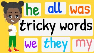 Tricky Words  Tricky Words Song  Sight Words Song  Phase Three  Kindergarten amp EYFS [upl. by Michell]