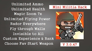 Mini Militia Hacked Gameplay [upl. by Tung]