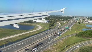 JetBlue Airways Airbus A320200 landing at Orlando International Airport MCO [upl. by Gilroy]