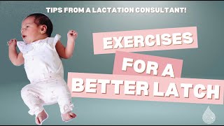 EASY exercises to help your baby take a DEEP LATCH [upl. by Sherl]