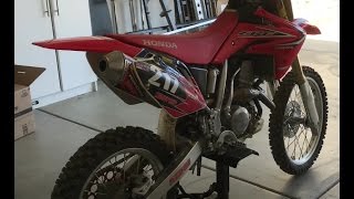 2015 CRF150RB REVIEW WSTARTUP [upl. by Olivero328]