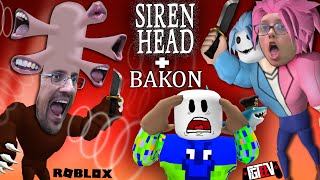 ESCAPE SIRENHEAD amp BAKON Double ROBLOX Game w FGTeeV Duddz amp Lex [upl. by Odlaniger414]