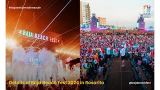 Details of Baja Beach Fest 2024 in Rosarito 🏖🎉 [upl. by Brunella]