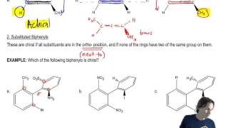 Determining if substituted biphenyls are chiral or not [upl. by Assened928]