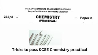 KCSE CHEMISTRY PRACTICALTEST FOR CATIONS AND ANIONSLESSON 2 [upl. by Arbmat]