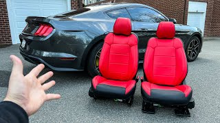 Converting his BASE Mustang into a PREMIUM with this Seat Modification [upl. by Amiaj]