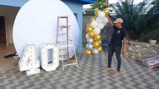 40th birthday party decor [upl. by Yralih]