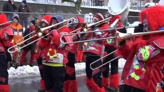 Fasnacht Guggerträffe Uznach SG Switzerland  17012016 [upl. by Nosrak]