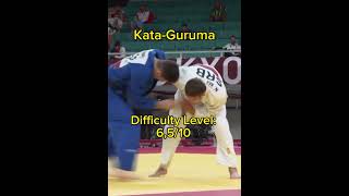 Most common Judo Throws in Competition with Difficulty Level [upl. by Ettelimay]