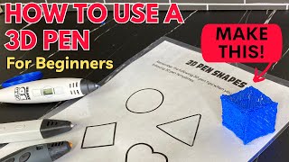 How to Use a 3D Pen StepbyStep Guide and Tips for Beginners [upl. by Areek]