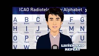 Aviation Phonetic Alphabet  Listen and Repeat [upl. by Athene]