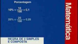 Matemática  Regras de Três Simples e Composta  Parte 2  2 [upl. by Rabin]