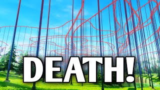 100 DEATH RATE Roller Coaster  Park Beyond Is A Perfectly Balanced Game With No Exploits ad [upl. by Adamson]