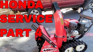 SERVICE HONDA SNOWBLOWER PART 4 Inspection and Testing [upl. by Nylsor]