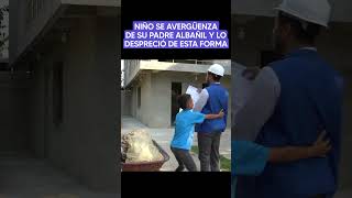 Niño se avergüenza de su padre albañil y lo despreció de esta forma historia viralvideo reflexion [upl. by Virgy696]