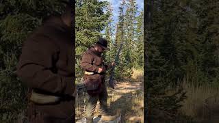 50 yard shot with my 20 gauge Fowler blackpowder fowler kibler flintlock 18thcentury utah [upl. by Aprilette]