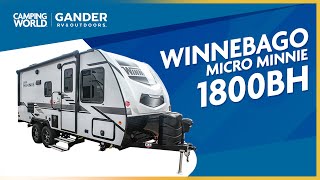 2021 Winnebago Micro Minnie 1800BH  Travel Trailer  RV Review Camping World [upl. by Rafiq]