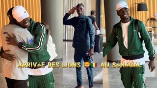 ✅Arrivée des Lions 🦁🇸🇳 du Sénégal 🇸🇳 à Diamniadio Sadio Mane présent [upl. by Nordin938]