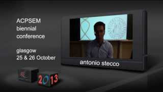 physiosinsport ACPSEM Conference 2013 Antonio Stecco Speaker Trailer [upl. by Ilahtan]