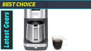 GE 10Cup Thermal Carafe Coffee Maker  Programmable Stainless Steel Drip Machine [upl. by Kelton945]