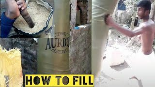 How to fill Punching Bag Tips By Martial Art Practioner [upl. by Assirrak]