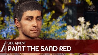 Assassins Creed Odyssey  Side Quest  Paint the Sand Red [upl. by Nilecoj]