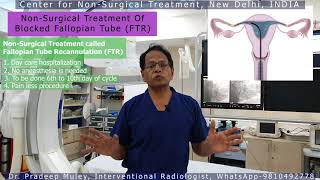 NonSurgical treatment of blocked fallopian tube Dr Pradeep Muley New Delhi [upl. by Aniras]