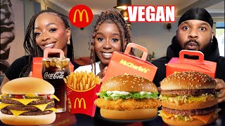 VEGAN MC DONALDS TASTE TEST  IS MR CHARLIES STILL WORTH IT [upl. by Farly165]