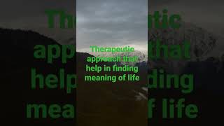 Logotherapy meaning [upl. by Airyt610]