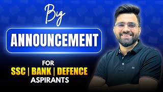 🔥 Big Surprise for SSC BANK DEFENCE Aspirants  Tarun Grover [upl. by Oeak]