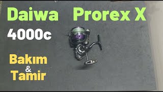 Daiwa Prorex X 4000c bakım tamir  reel maintenance repair [upl. by Bamberger412]