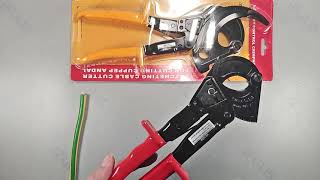 HS325A Ratchet Cable Cutter Tools HS520A Wire Cutter Plier [upl. by Tempa]