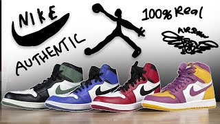 How to spot FAKE Air Jordan 1 [upl. by Tingley187]