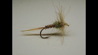 Ephemere commune vulgata common ephemeral dry fly tying [upl. by Aehsila]