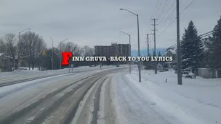 Finn gruva Back to you lyrics [upl. by Anahtor]