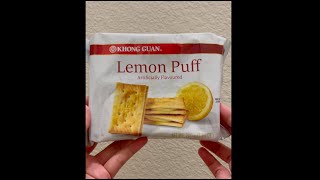 Khong Guan Lemon Puff Biscuits [upl. by Letnahc708]