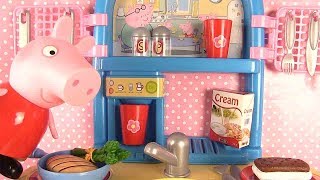 Jouets de Peppa Pig Cuisine Smoby Peppa Pig Fait la Cuisine [upl. by Elleynod109]