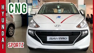 2021 Hyundai Santro CNG 🔥 Top model detailed walkaround features interiors exteriors and price [upl. by Laina]