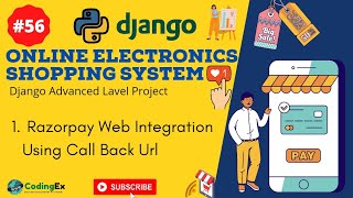 Razorpay Web Integration using Callback Url  Django Ecommerce  Django Project in Hindi  CodingEx [upl. by Aikyt]