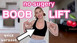 how to naturally LIFT amp FIRM your BUST  No SURGERY Perky Breast Lift Workout [upl. by Yi]