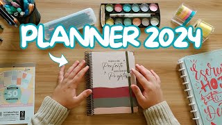 MEU PLANNER 2024  O MELHOR PLANNER DO MUNDO  PLANNER DE ESTUDOS E TRABALHO [upl. by Rednasxela]