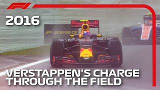 Max Verstappens Mesmerising Drive In The Wet  2016 Brazilian Grand Prix [upl. by Teena]