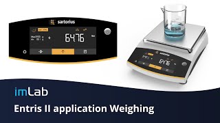 Imlab I Sartorius Entris II Application weighing [upl. by Ricard]