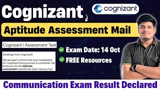 Cognizant Communication Assessment Result Declared  Cognizant Aptitude Exam Pattern amp Resources [upl. by Ardnaz722]