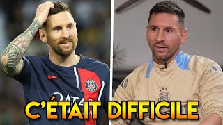 Messi parle de son passage au PSG [upl. by Jeffy]