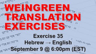 LIVE Weingreen – Exercise 35 [upl. by Dawn]