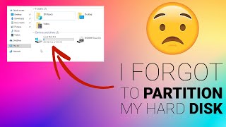 How to Partition Your Hard Disk Drive After Installing Windows 10 or 11 [upl. by Newel]