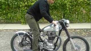 Royal Enfield 1995 Bullet Bobber Starting [upl. by Judd]