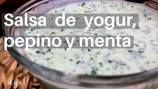 Salsa de yogur pepino y menta [upl. by Nadbus]